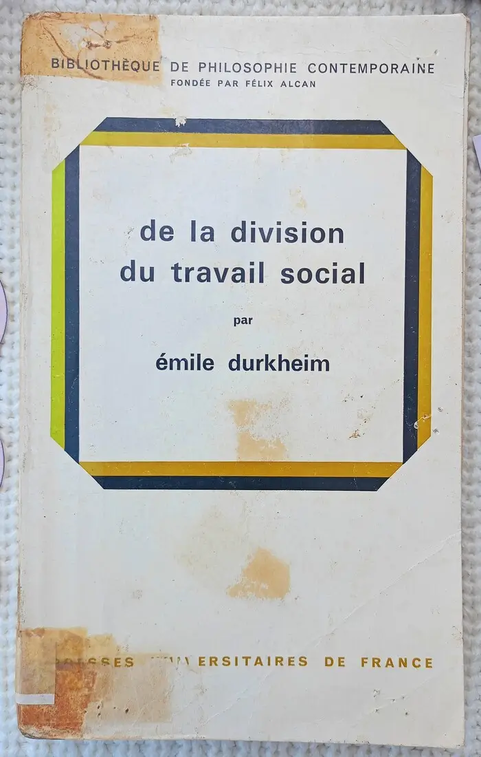 De la division du travail social