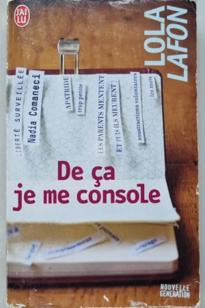 De ça je me console