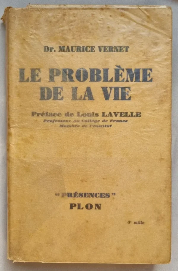 Le problème de la vie