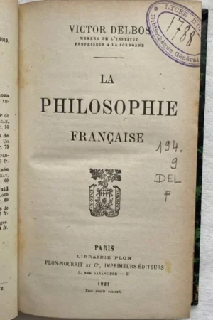 La philosophie française