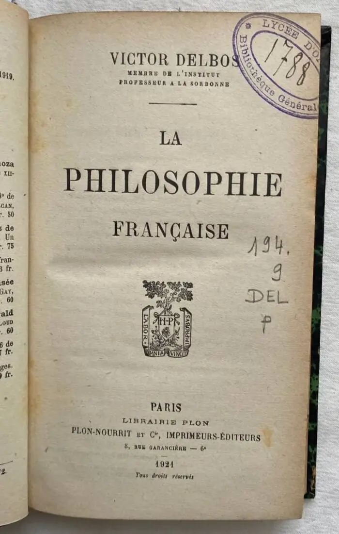 La philosophie française