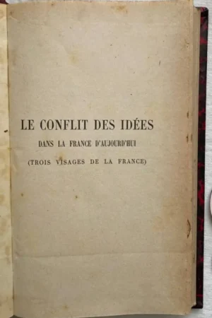 Le conflit des idées dans la France d'aujourd'hui