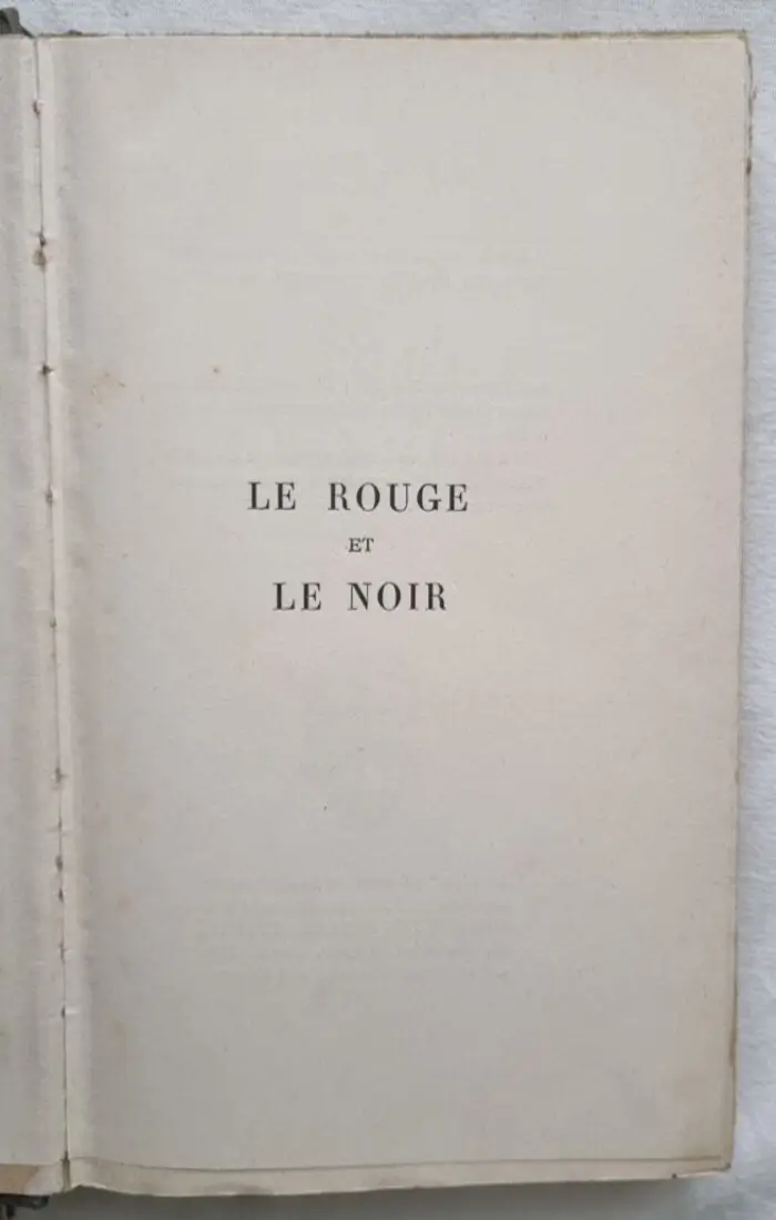 Le rouge et le noir